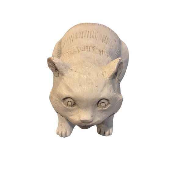 Vintage 1998 Resin Cat Figurine By RaShopman Inc. Handcrafted White - Picture 16 of 16